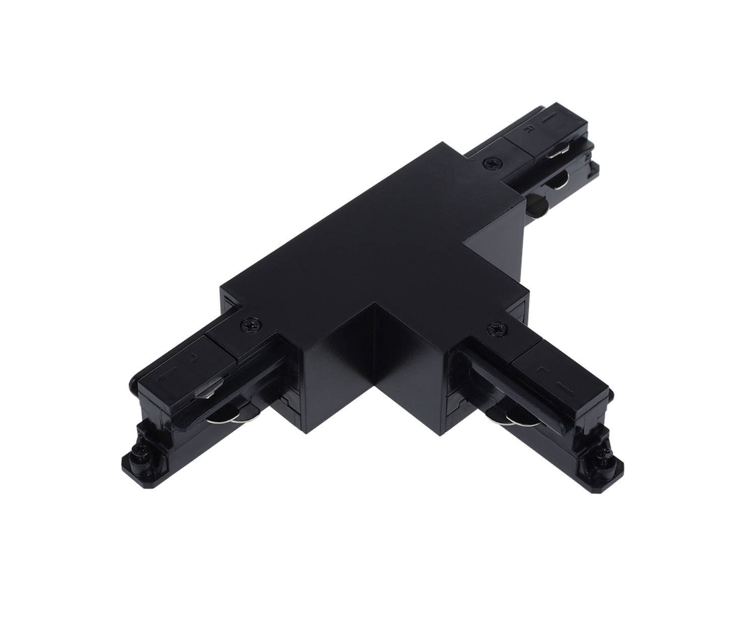 Unibright - 3 fase rail T connector zwart rechts/links - 3TCONRLB