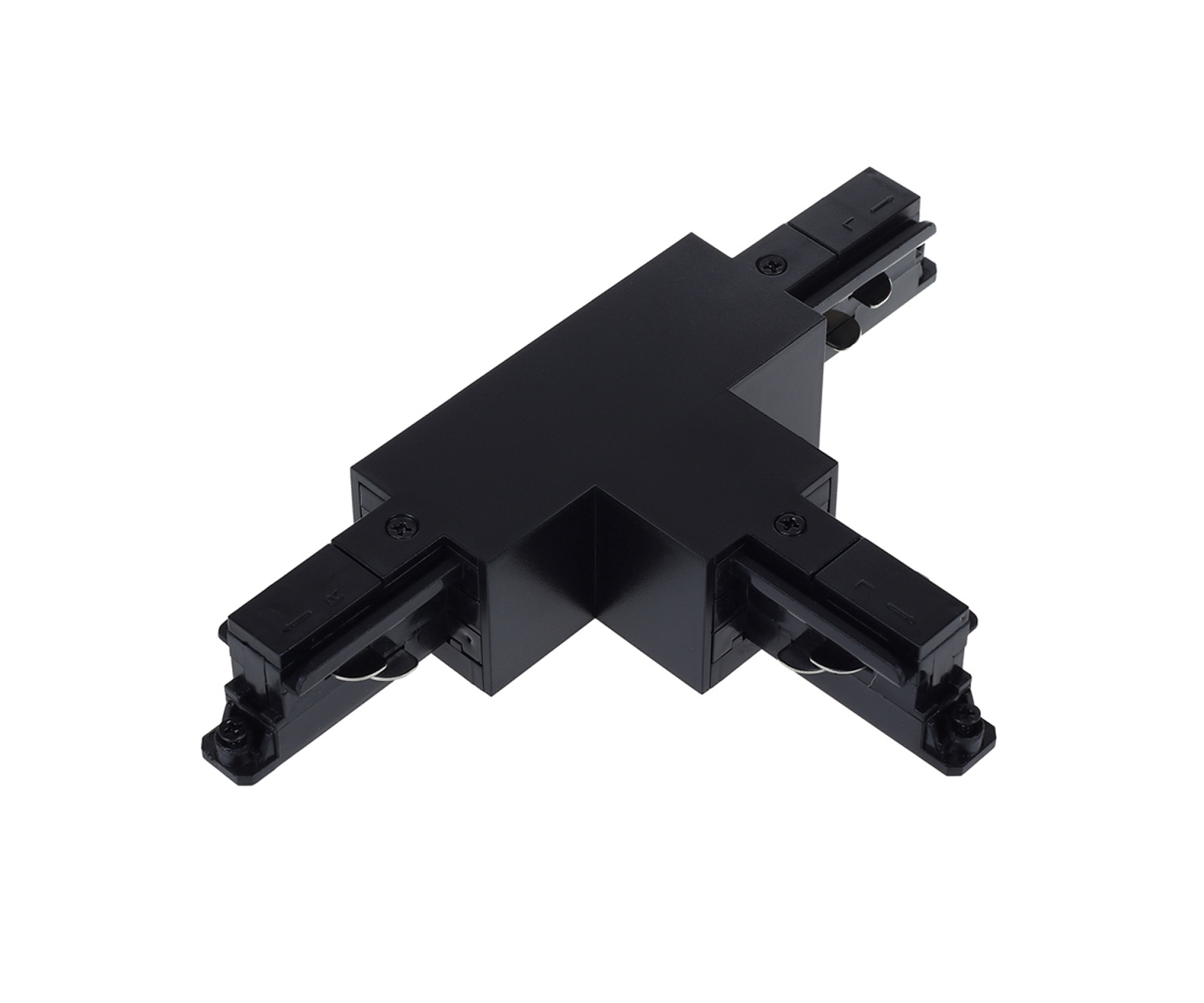 Unibright - 3 fase rail T connector zwart rechts/rechts - 3TCONRRB
