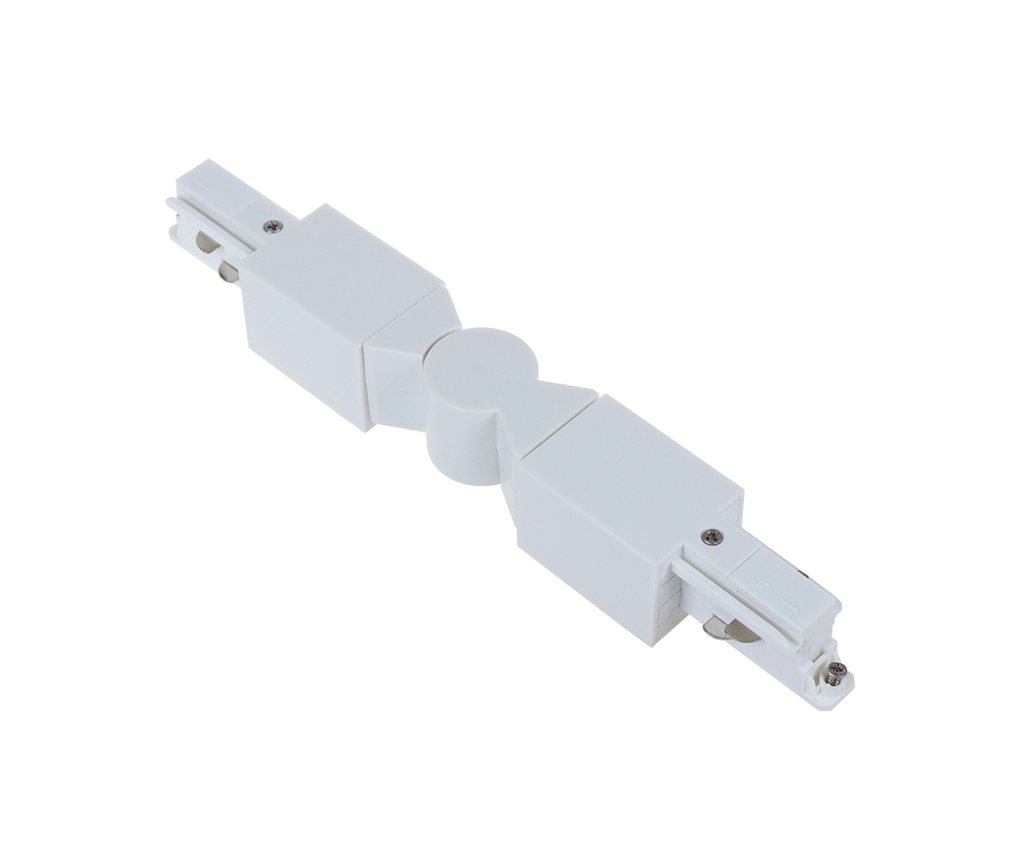 Unibright - 3 fase rail twisted connector wit - 3TWCONW