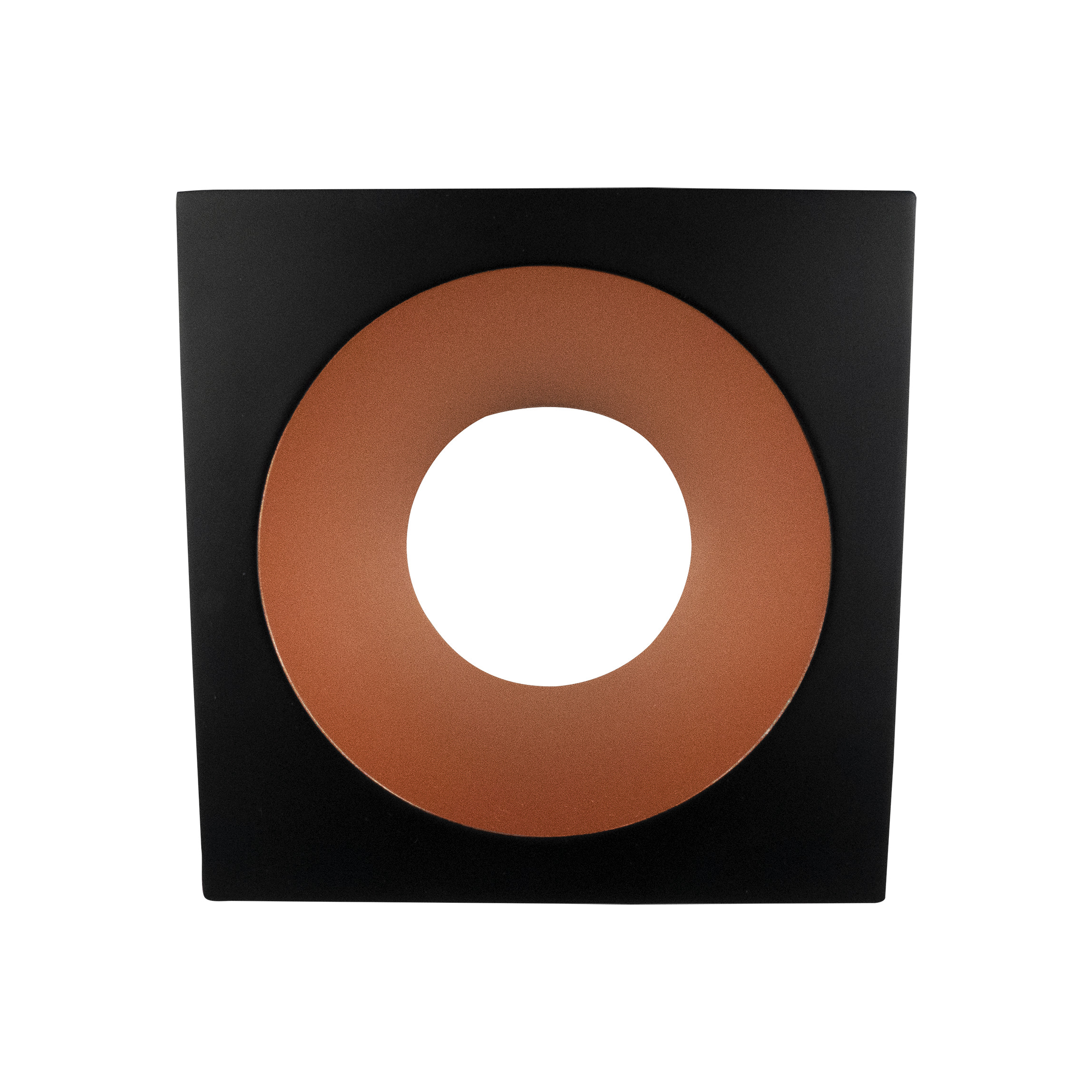 Europole - Ring LED'UP UNIVERSAL ESTHET+ vierkant zwart mat/koper vast - 5765C