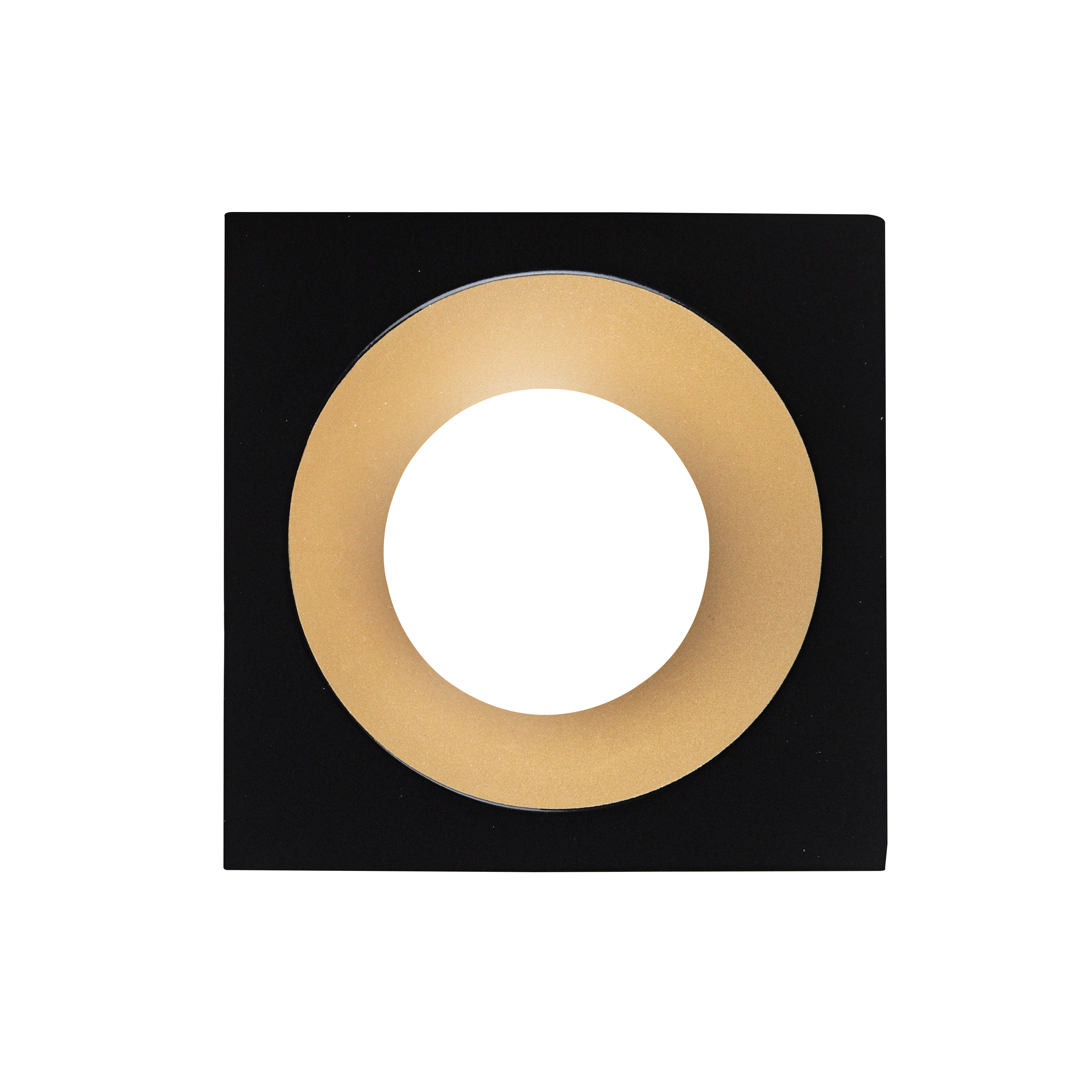 Europole - LED'UP collerette universal esthet. vierkant zwart mat / gou - 5765D