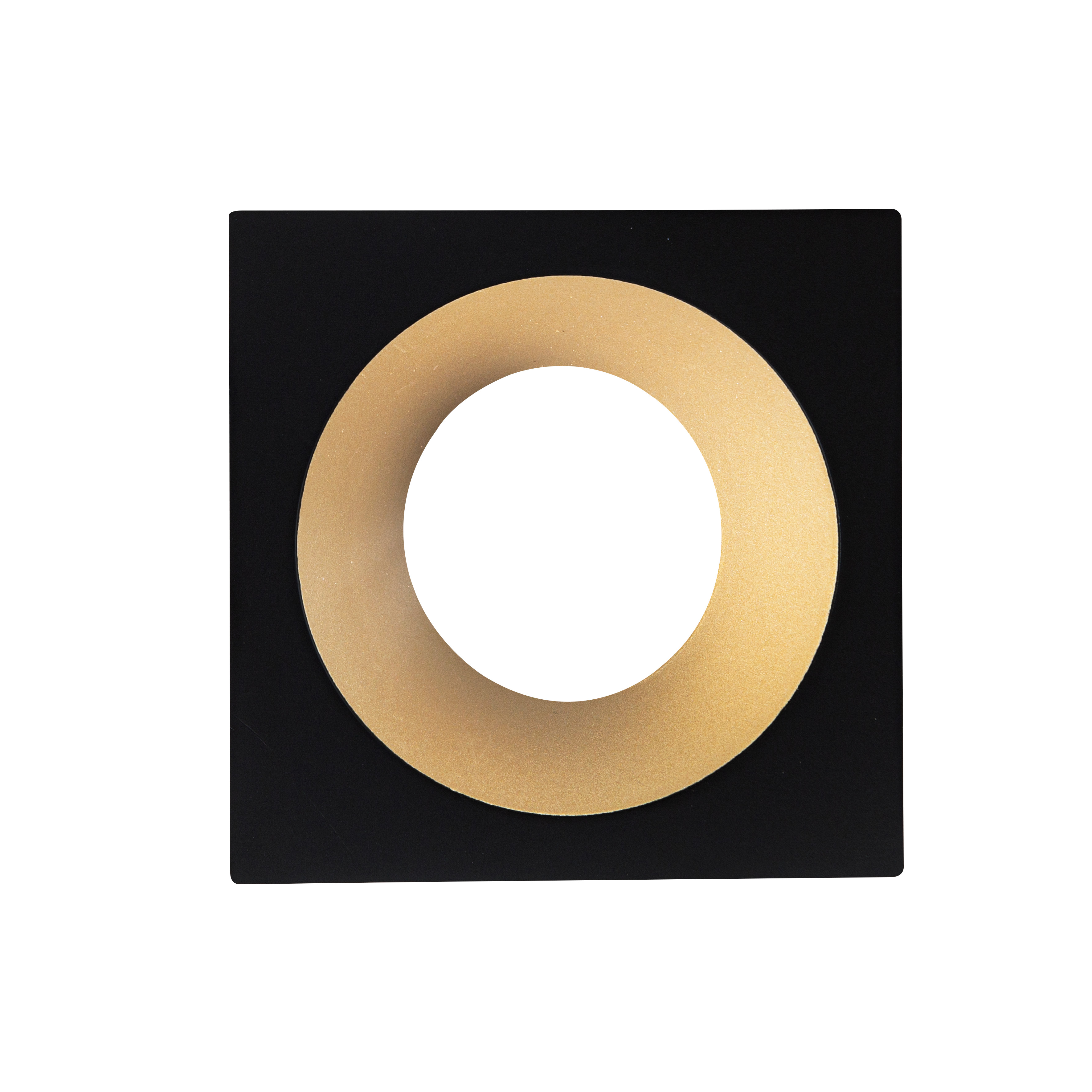 Europole - Ring LED'UP UNIVERSAL ESTHET+ ASYM vierkant zwart mat/goud v - 5785D