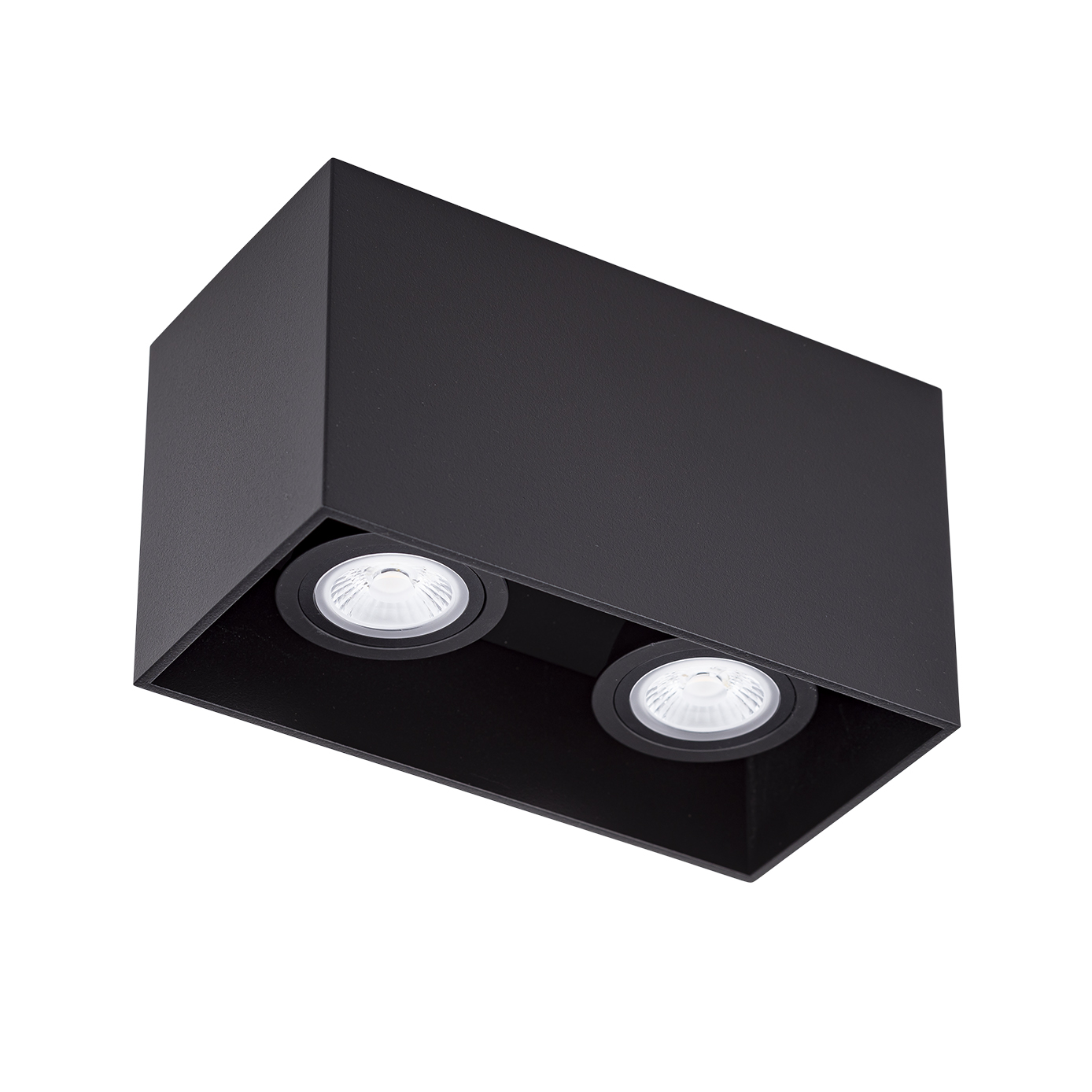 Unibright - Opbouw armatuur zwart 2 x GU10 excl. Ledlamp - BL25BZL
