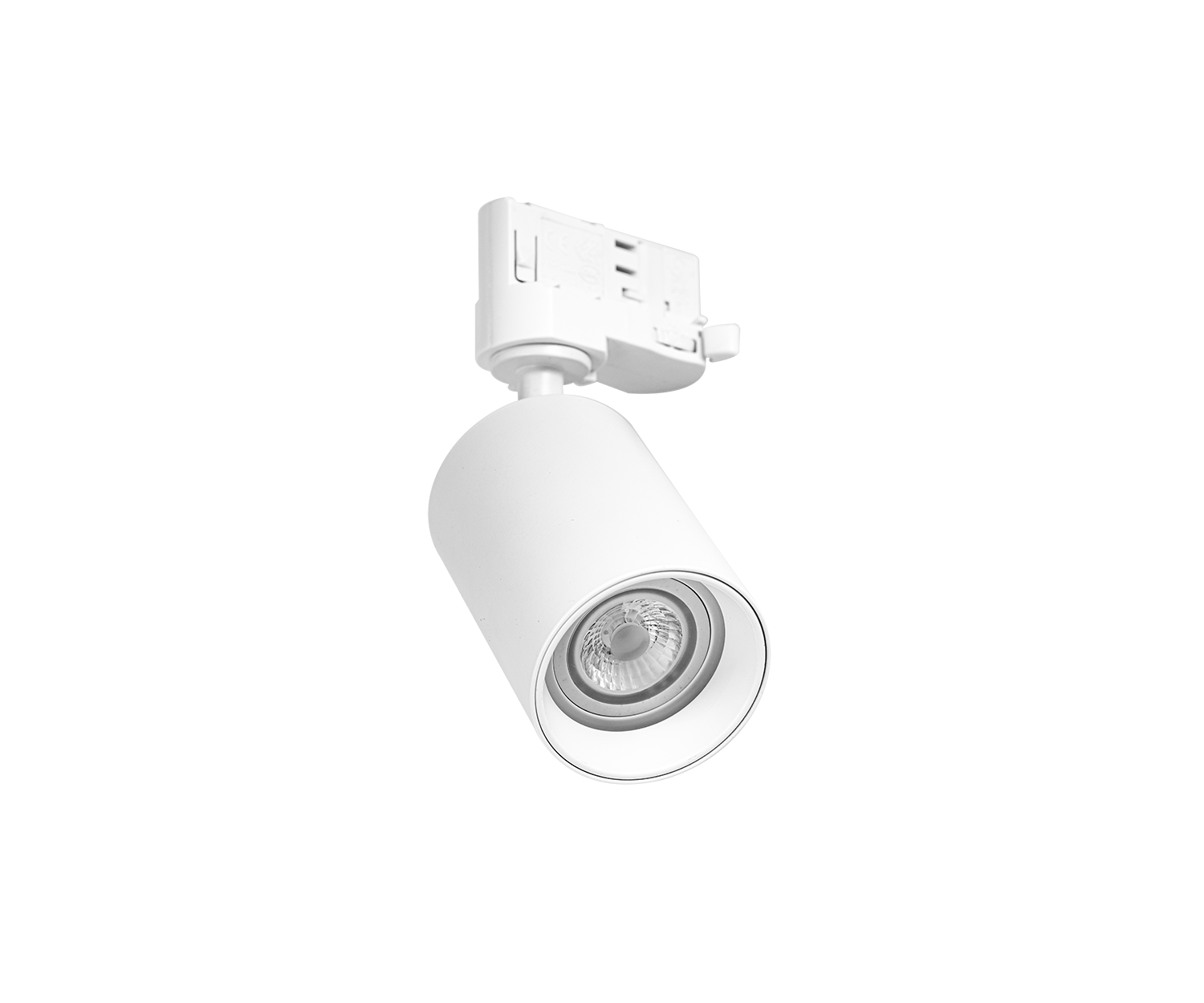 Unibright - 3 Fase Track light Drum Mini wit lamp Led GU10 6W incl. - DR3FGU1027W