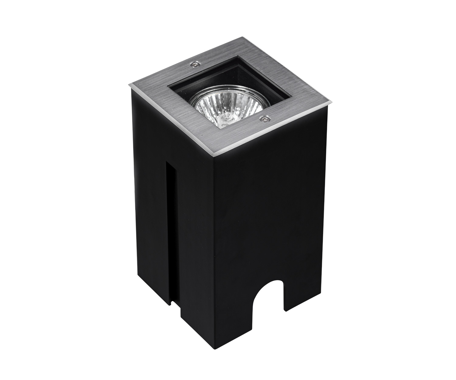 Unibright - Grondspot square Cover Inox Body Alu GU10 excl. Led - HMSQGU10ZL