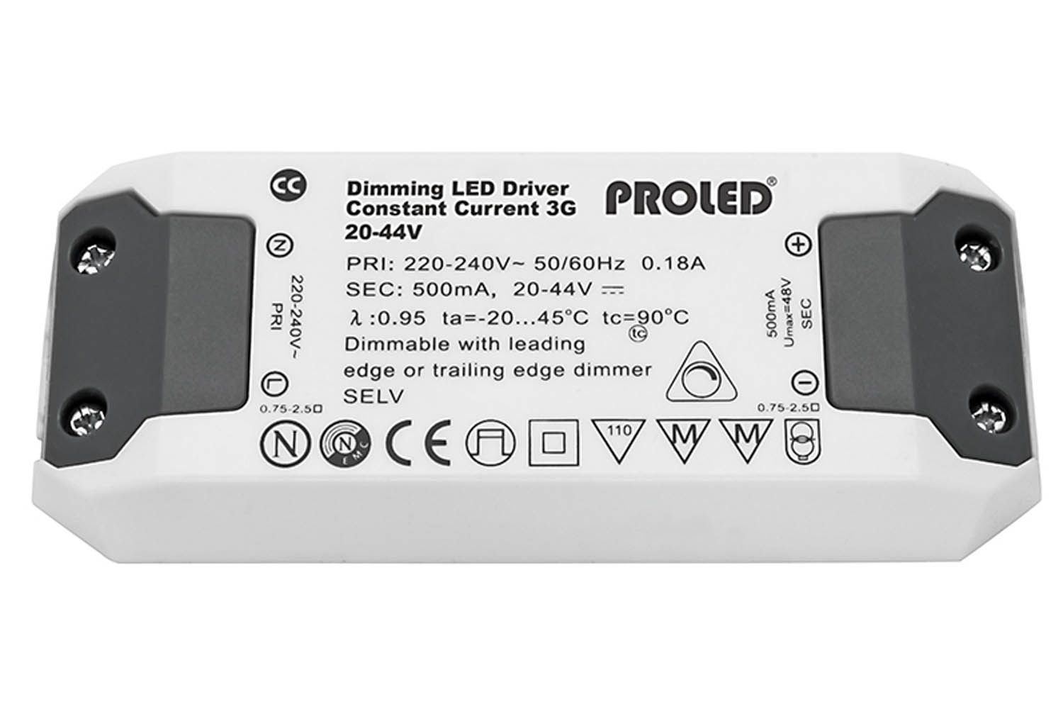 Proled - LED voeding triac dimbaar 350 mA 9 W IP20 - L5233509D3G