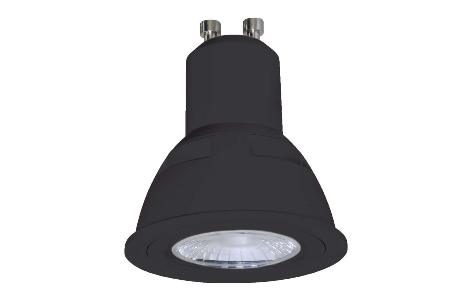Unibright - Highpower LED reflectorlamp 50 mm zwart 3000K 480 lm - L5W380DB