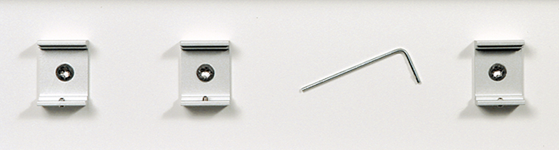 Proled - Montage clips (3) zwart en inbussleutel voor M Line Standard - L690001B
