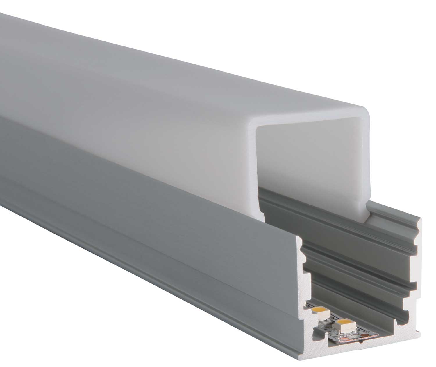 Proled - Cover 300 cm vierkant opaal voor M Line profiel - L690S1MX