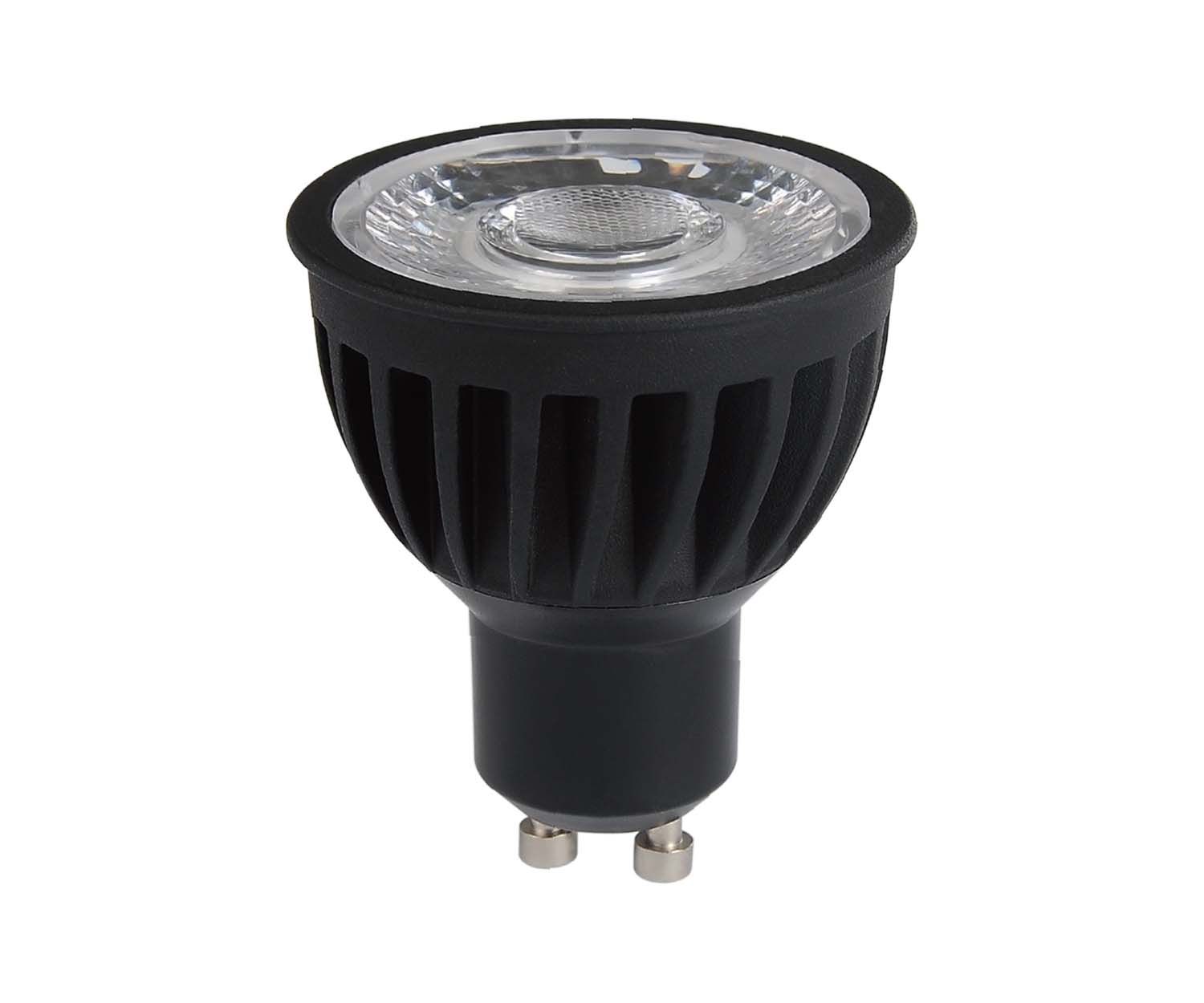 Unibright - Highpower LED reflectorlamp 50 mm zwart 3000K 730 lm - L6W30DB