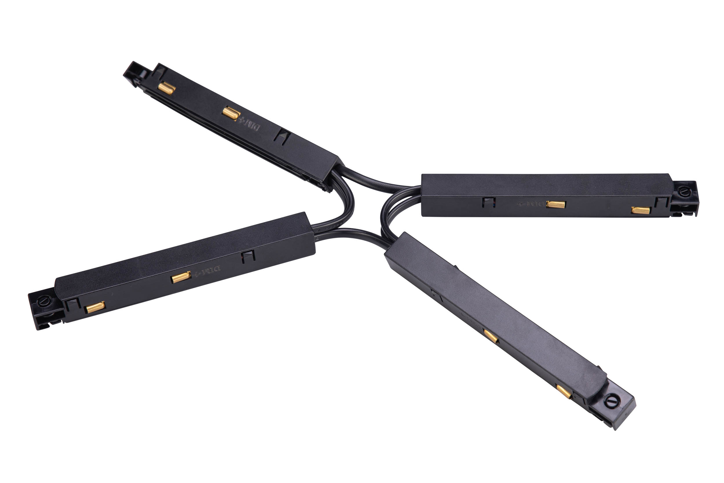 Unibright - LaVilla Track 48V 4 voudig verbindingsstuk zwart - LVT4JCB