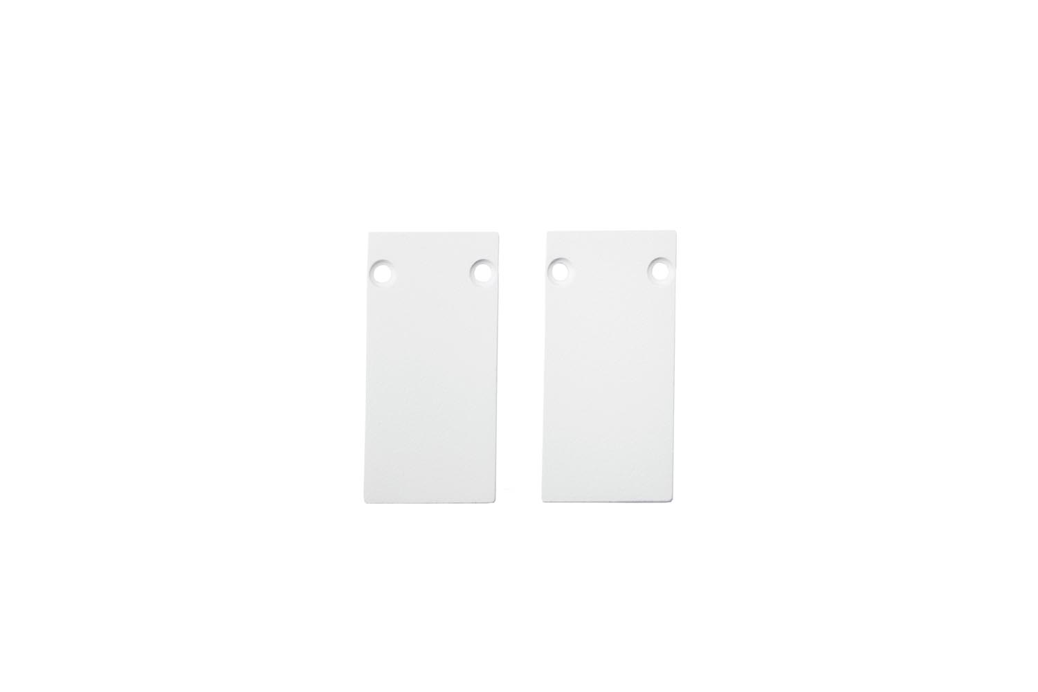 Unibright - LaVilla Track 48V eindkap opbouw track set 2 st. wit - LVTECW