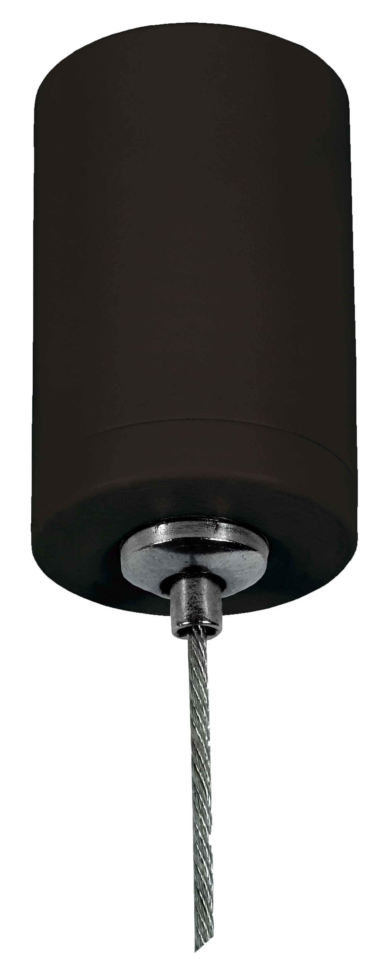 Unibright - Xline plafondplaatje zwart met kabel 150 cm - XLSUCAB
