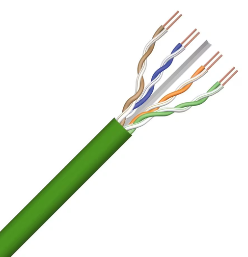 Kabel - UTPCAT6LSOHD305 U/UTP CAT6 Cca s1d1a1 GROEN LSOH per meter - +*500UTP6