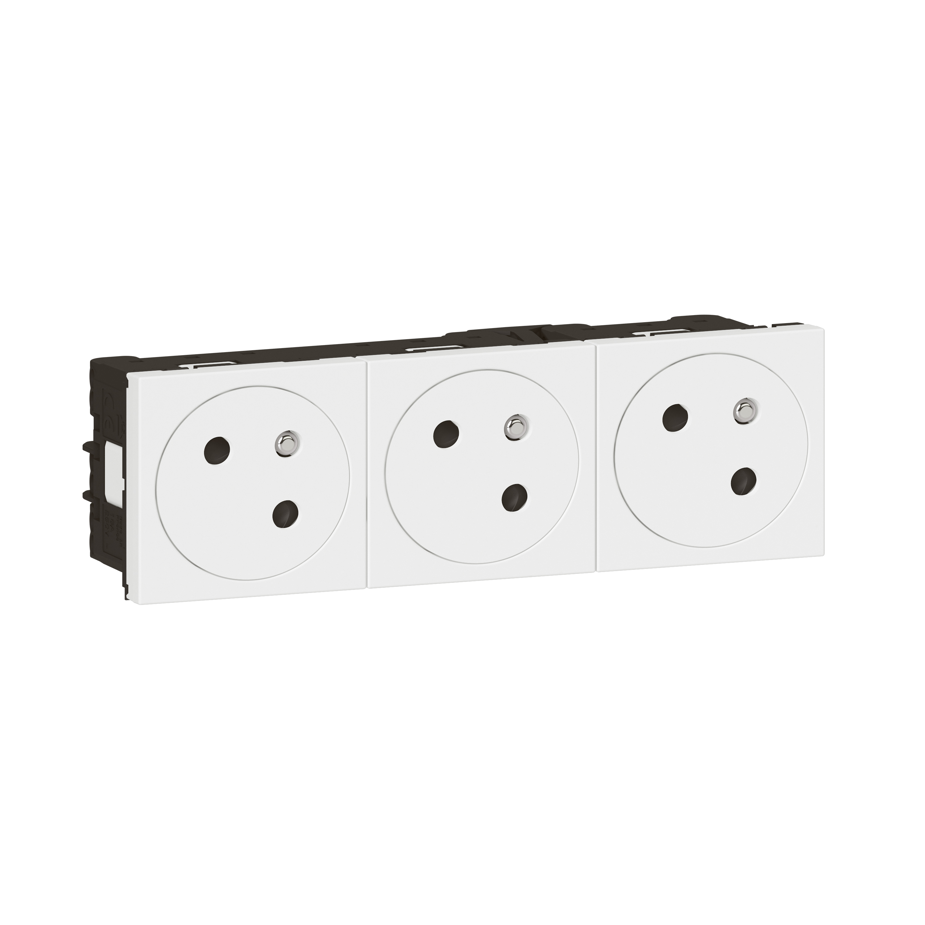 Legrand - Mos.Link ctdoos 3x2P+A vlak 45° 6 mod wit - 077143L