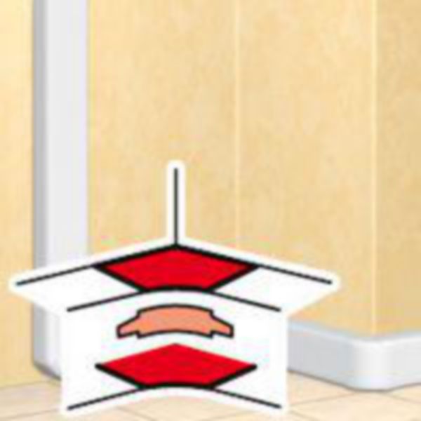 Legrand - Variabele binnenhoek DLP DESIGN 50 x 105 mm wit - 010605
