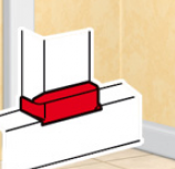 Legrand - T aftakking naar breedte 105mm DLP DESIGN 50 x 105 mm wit - 010740