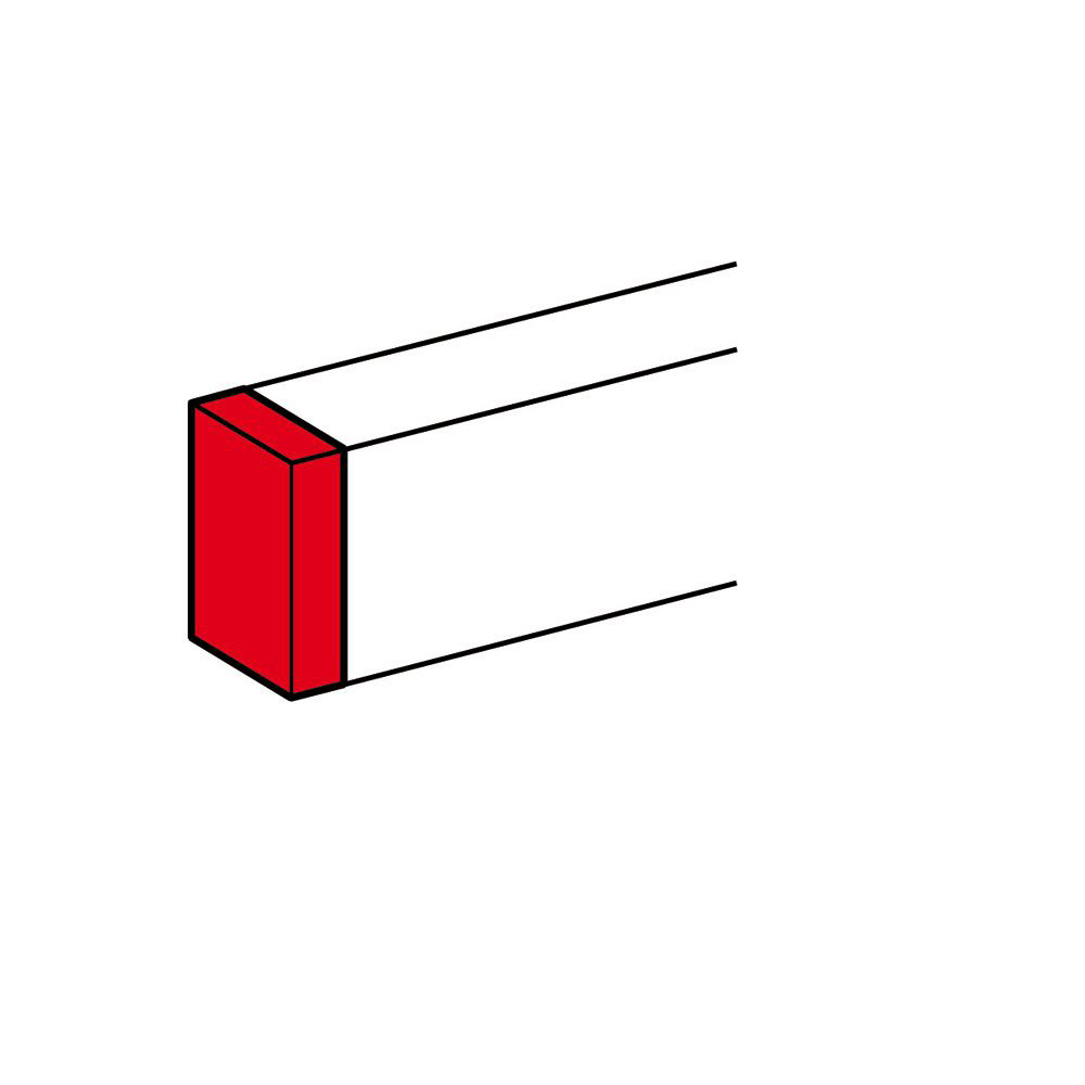 Legrand - Einddeksel links of rechts DLP DESIGN 35x80/50x80mm wit - 010722