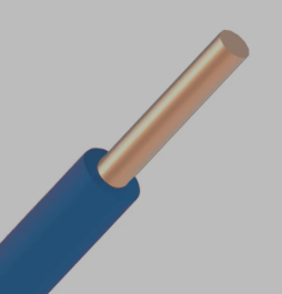 Kabel - H07V U 1,5mm² 750V Eca blauw 100m - 1046150-104