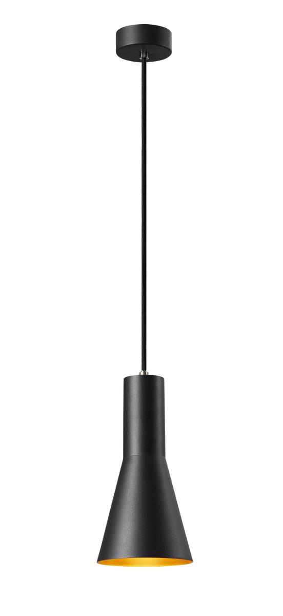 SLV - PHELIA 130 E27 indoor hanglamp zwart/goud - 1002951