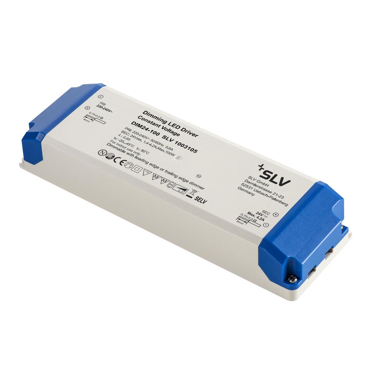 SLV - LED VOEDING 100 W 24V TRIAC DIMBAAR - 1003105