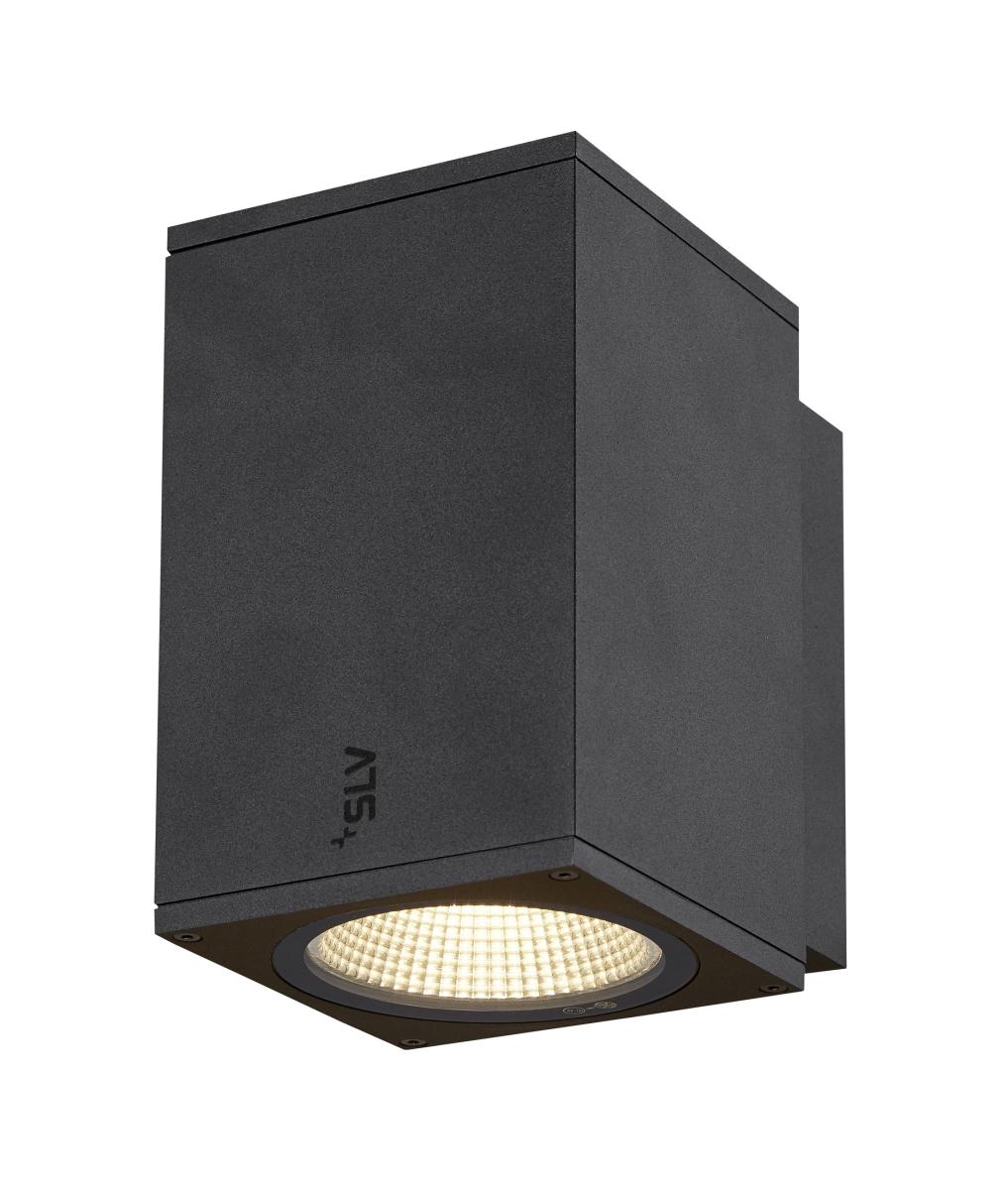 SLV - ENOLA SQUARE M single outdoor LED wandarmatuur antraciet - 1003417