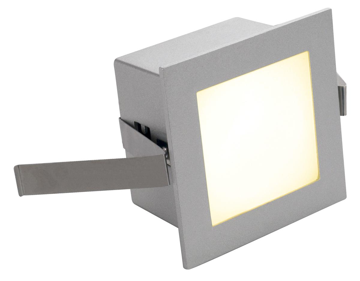 SLV - FRAME BASIC LED inbouwarmatuur , rechthoekig, zilvergrijs - 111262