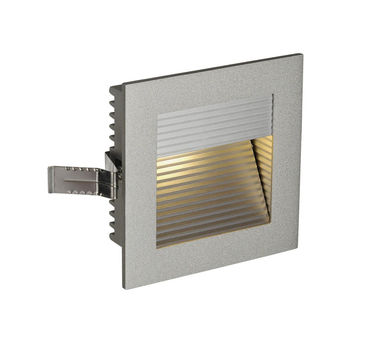 SLV - FRAME CURVE LED inbouwarmatuur , rechthoekig, zilvergrijs - 111292