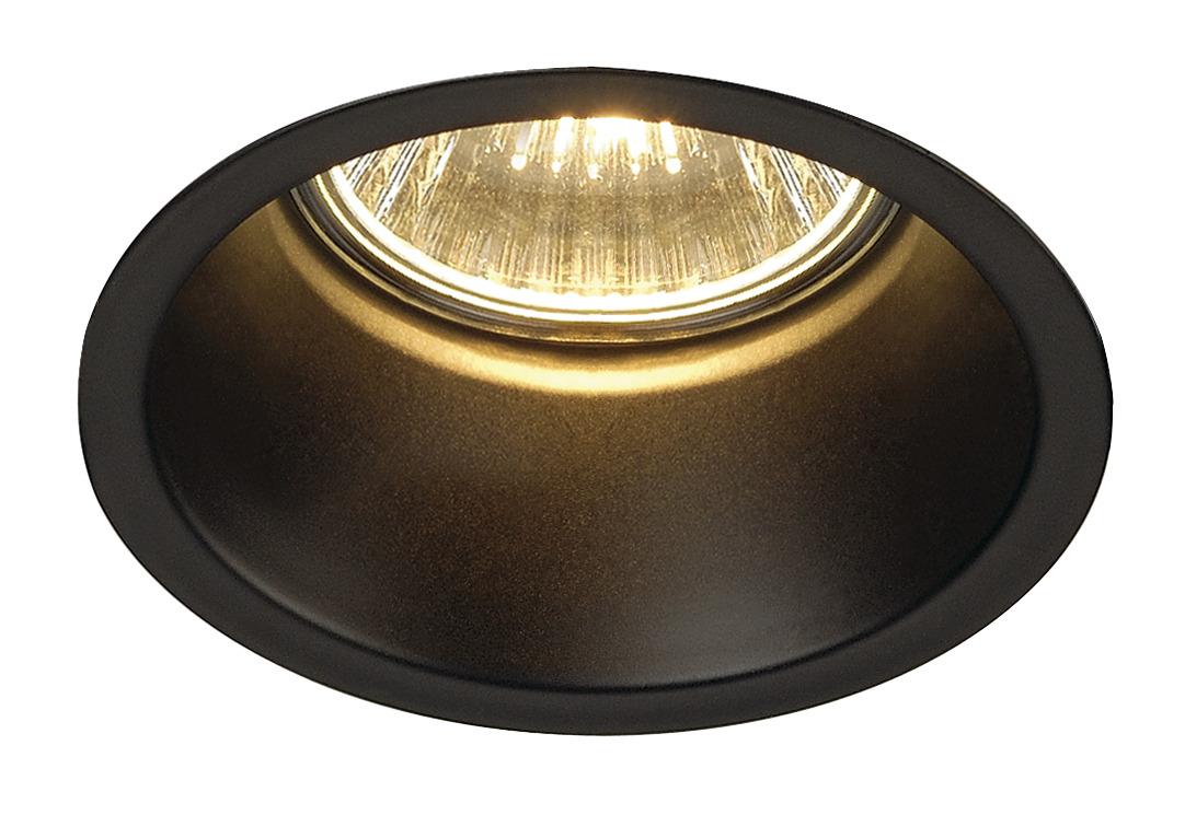 SLV - HORN GU10 DOWNLIGHT, rond, mat zwart, max. 50 W - 112910