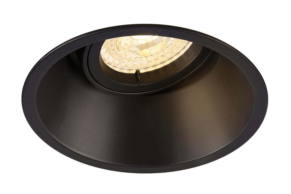 SLV - HORN T inbouwarmatuur, mat zwart, GU10, max. 50 W - 113140