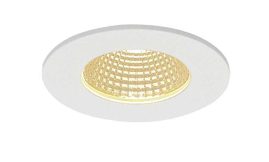 SLV - PATTA I, plafondinbouwlamp, rond, mat wit, 38°, 3000 k - 114421