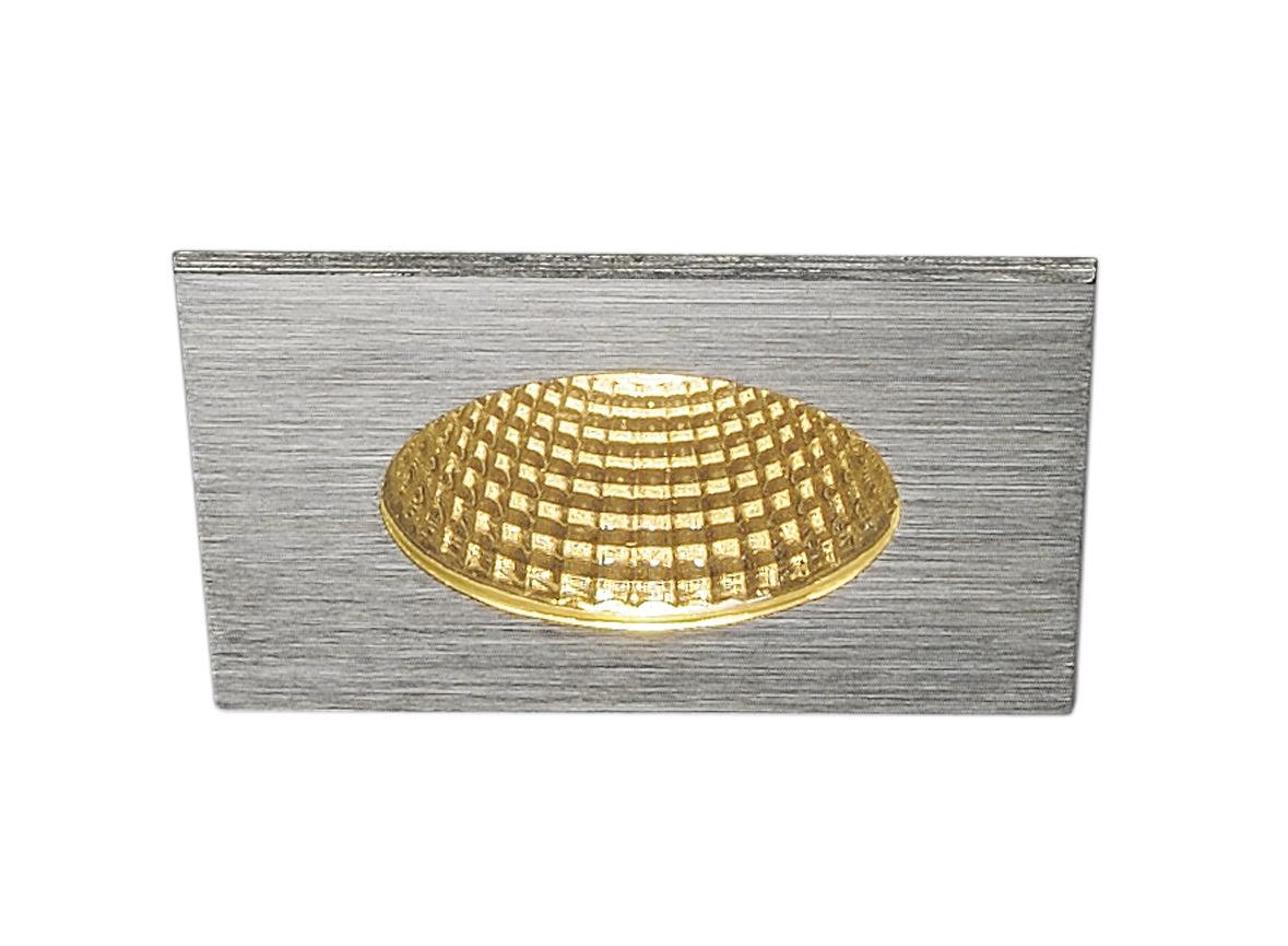 SLV - PATTA I, plafondinbouwlamp, rechthoekig, geborsteld - 114436