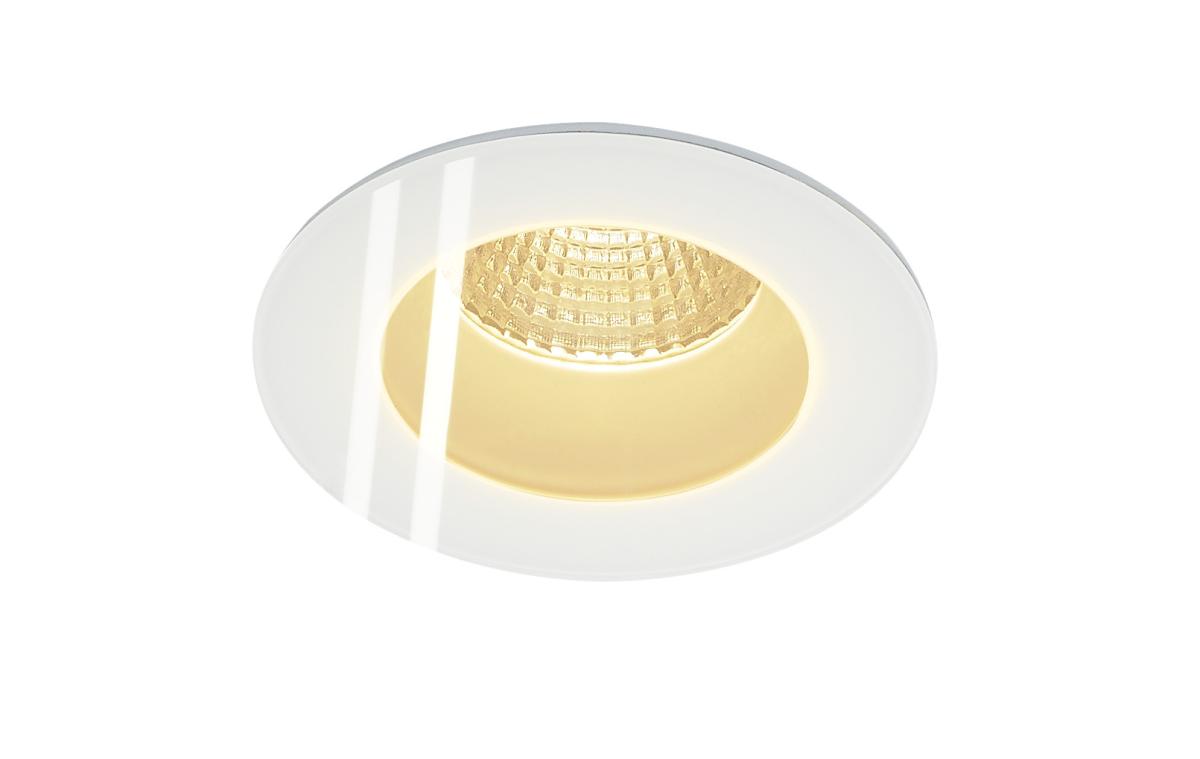 SLV - PATTA F, plafondinbouwlamp, rond, mat wit, 38°, 3000 k - 114441