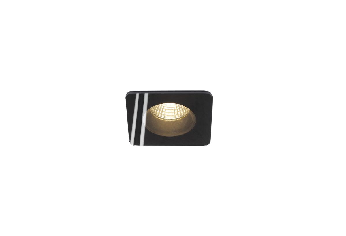 SLV - PATTA F, plafondinbouwlamp, rechthoekig, mat zwart, 38° - 114450