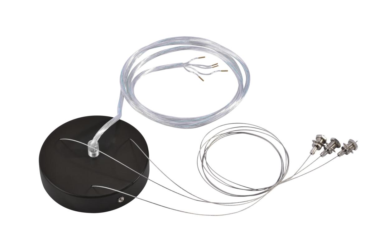 SLV - Ophangset voor 1 10 V MEDO LED , zwart, 5 aderig - 135250