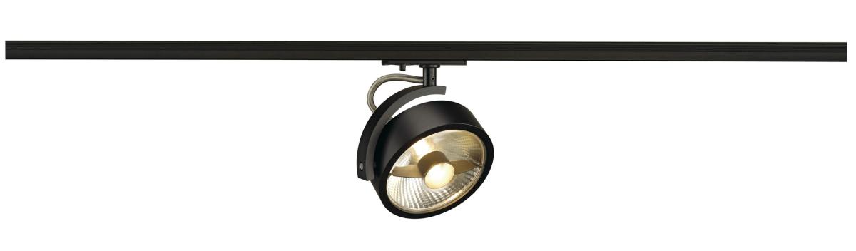 SLV - KALU TRACK QPAR111 lampenkop, zwart, incl. 1 fase adapter - 143540