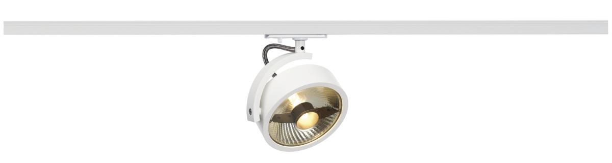 SLV - KALU TRACK QPAR111 lampenkop, wit, incl. 1 fase adapter - 143541