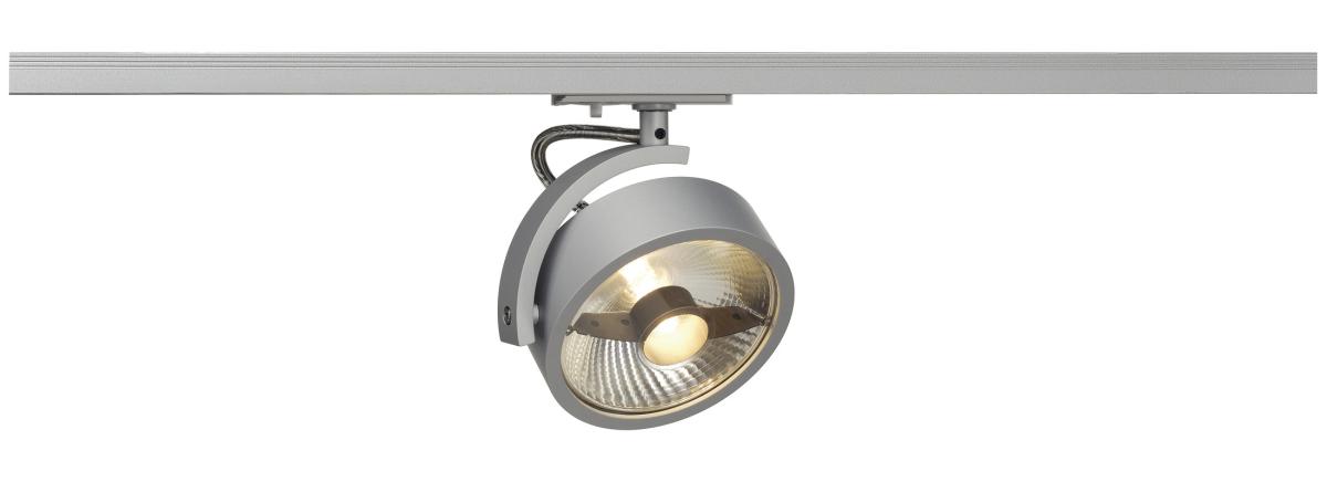 SLV - KALU TRACK QPAR111 lampenkop, zilver, incl. 1 fase adapter - 143544