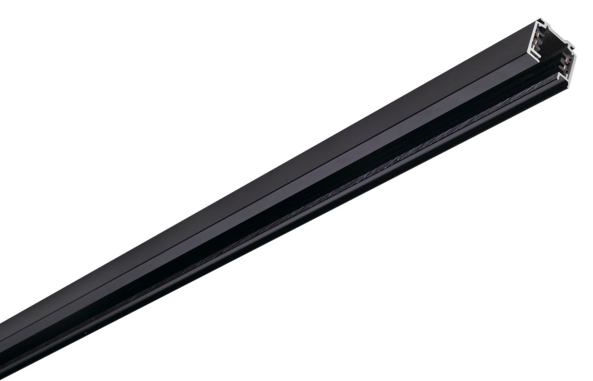 SLV - EUTRAC 3 fasen stroomrail, zwart, 1 m - 145100