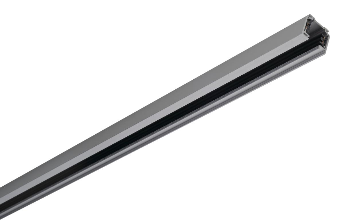 SLV - EUTRAC 3 fasen stroomrail, zilvergrijs, 1 m - 145102