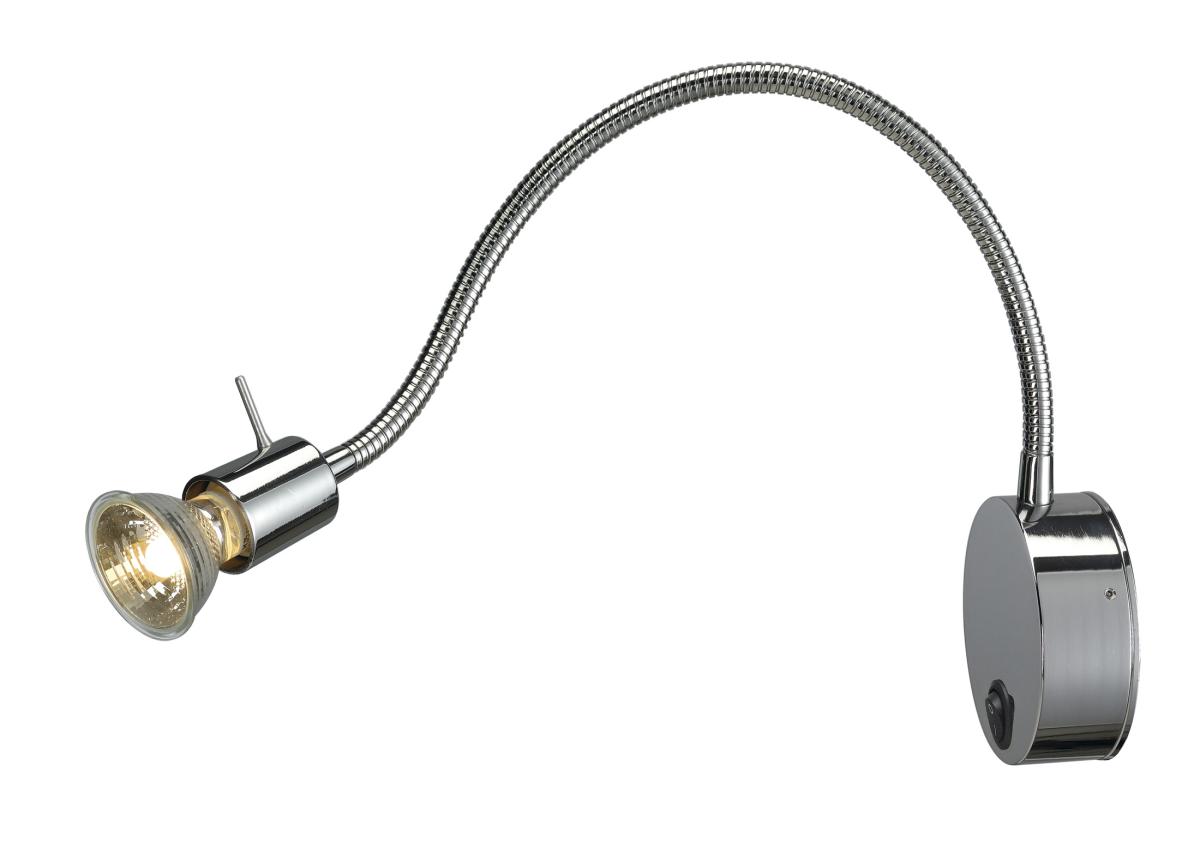 SLV - DIO FLEX PLATE wandlamp, chroom, GU10, max. 50 W - 146692