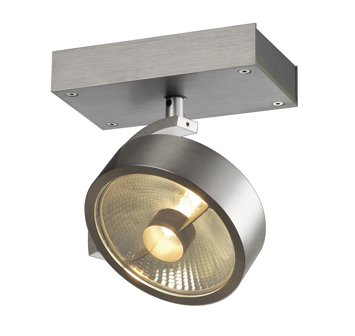 SLV - KALU 1 QPAR plafondlamp, geborsteld aluminium, ES111, max. - 147306