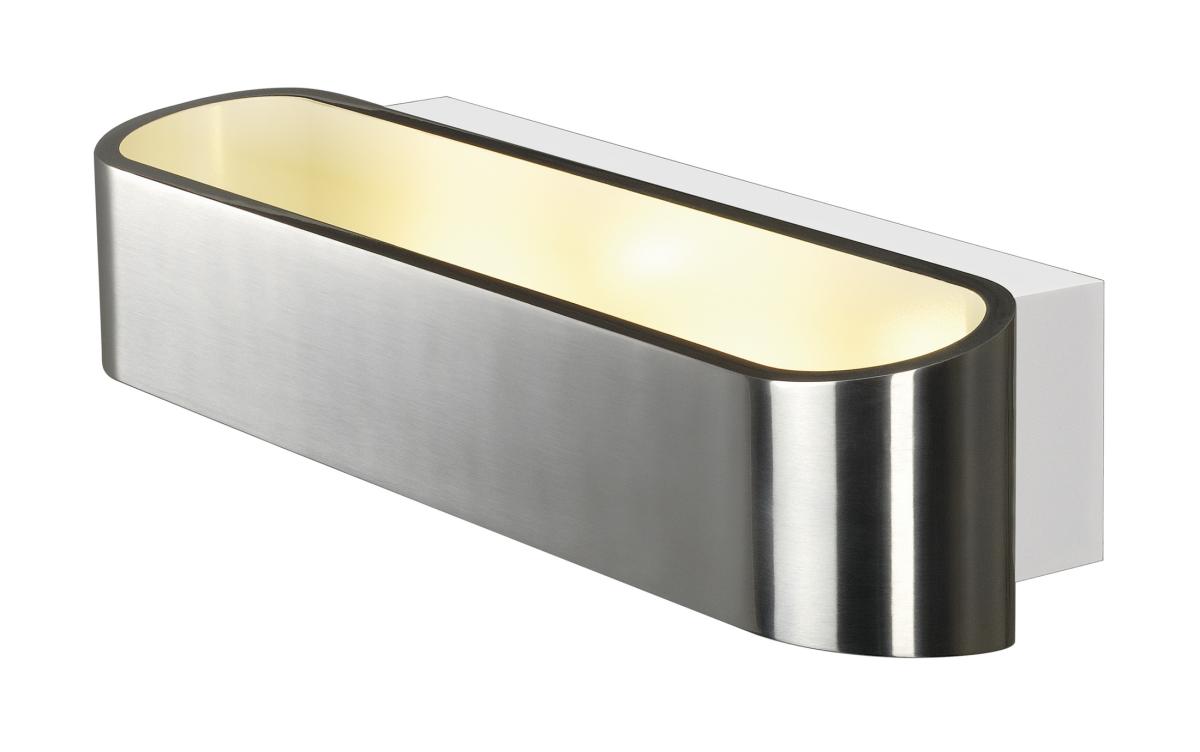SLV - ASSO 300 LED wandarmatuur, ovaal, alu geborsteld, 2x 5 W - 151275