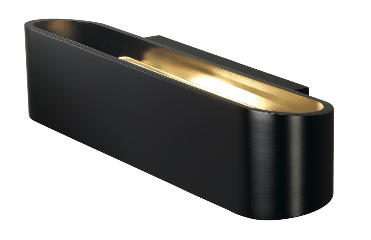 SLV - OSSA 300 LED wandarmatuur, ovaal, mat zwart, R7s 118 mm - 151410