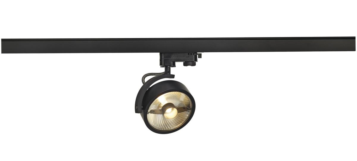 SLV - KALU TRACK QPAR111 lamp head, zwart, incl. incl. 3 fase - 152610
