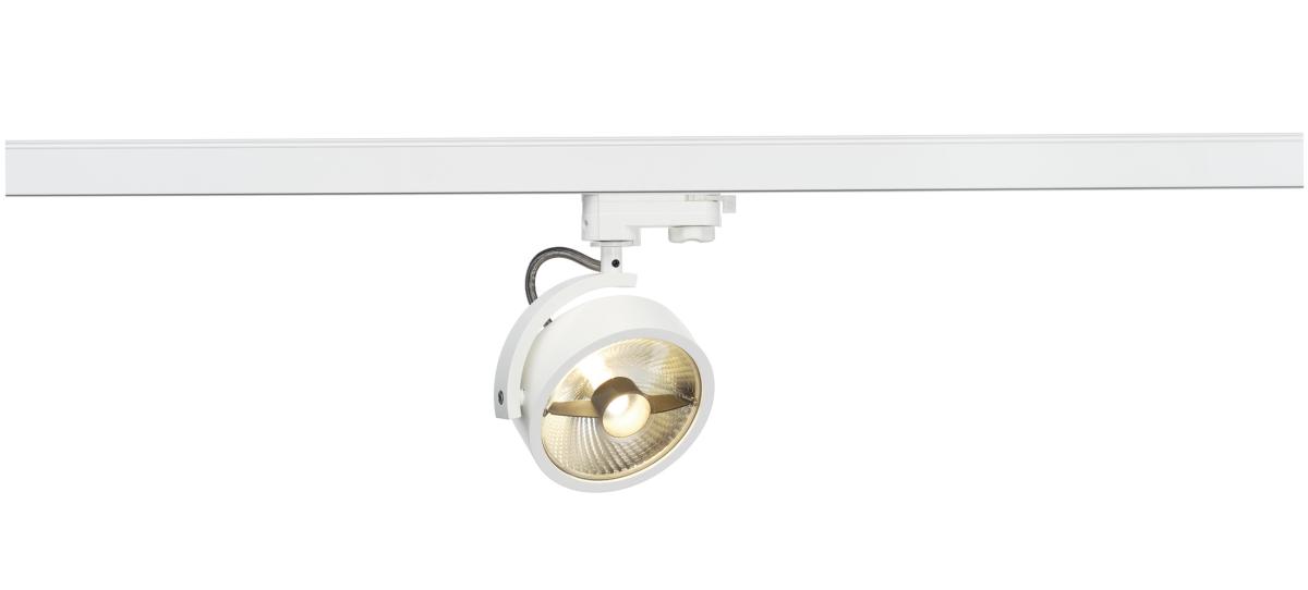 SLV - KALU TRACK QPAR111 lamp head, wit, incl. incl. 3 fase - 152611