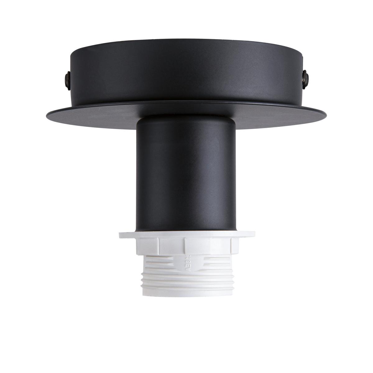 SLV - FENDA E27 plafondlamp, zwart, zonder kap - 155550