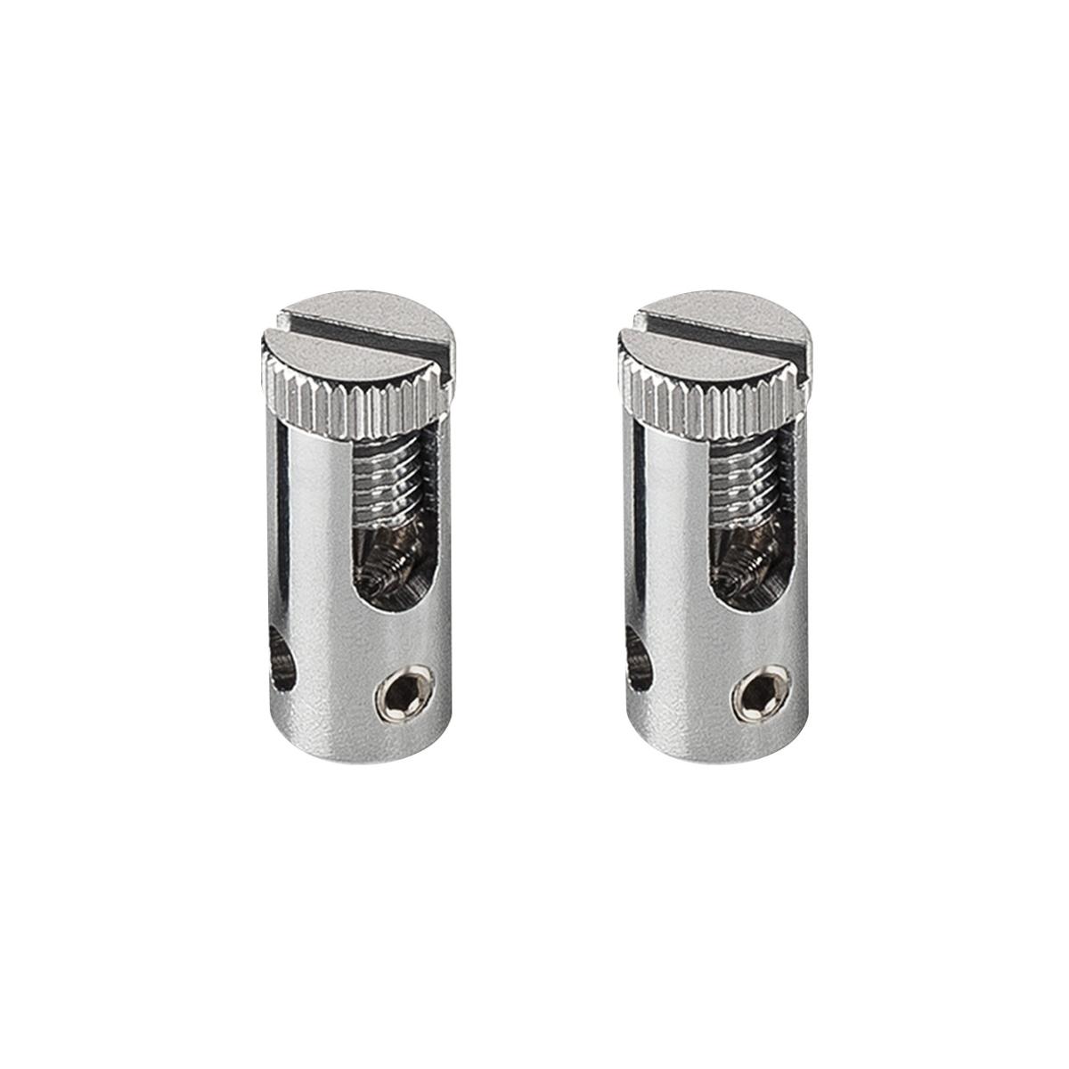 SLV - Voeding voor 12V draadsysteem, chroom, 2 stuks, max. 25A - 186352