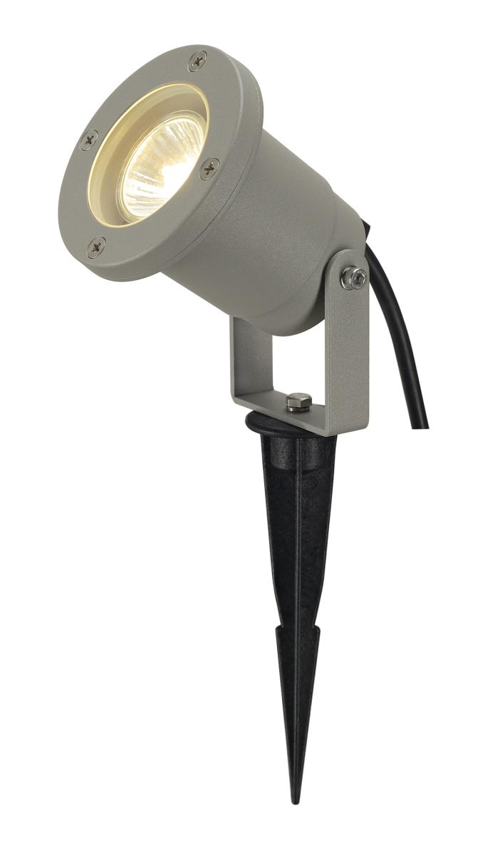 SLV - NAUTILUS grondpin, zilvergrijs , GU10, max. 35 W, incl. - 227418