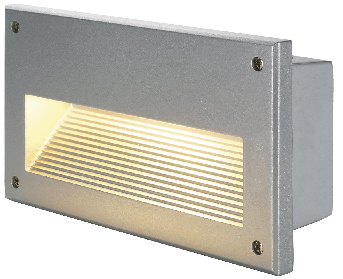 SLV - BRICK DOWNUNDER E14, zilvergrijs, max 40 W, IP44 - 229062